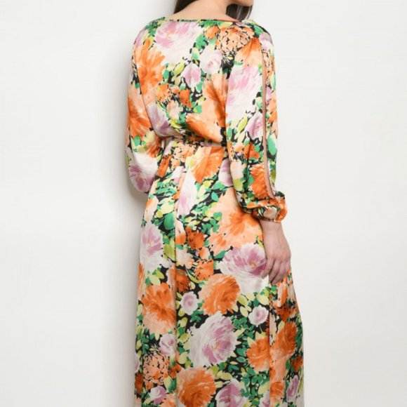 Floral print maxi dress - Picture 3 of 6